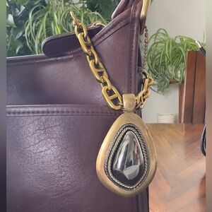 LuckyLu Upcycled Bag Charm Two-Tone Metal